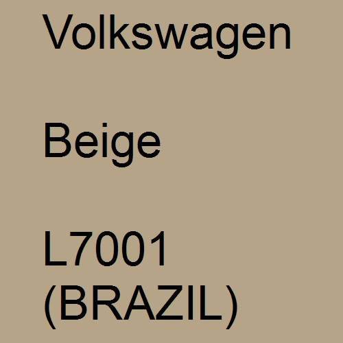 Volkswagen, Beige, L7001 (BRAZIL).